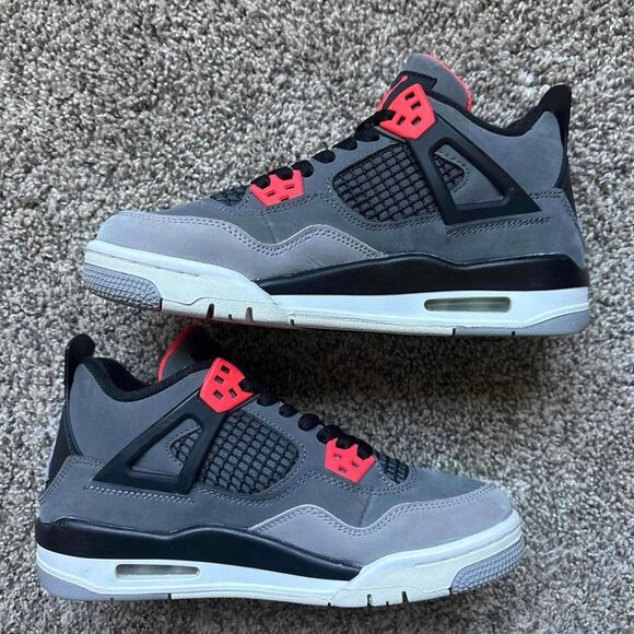Nike Air Jordan 4 Infrared  Size 4.5 Youth (Size 6 Women's) - Picture 2 of 8